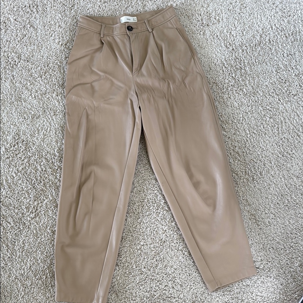 Mango Tan Chinos Classic Straight-Leg